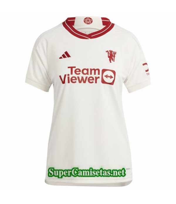Tailandia Tercera Equipacion Camiseta Manchester United Mujer 2023 2024