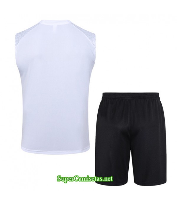 Tailandia Camiseta Kit De Entrenamiento Ac Milan Chaleco Blanco 2023/24