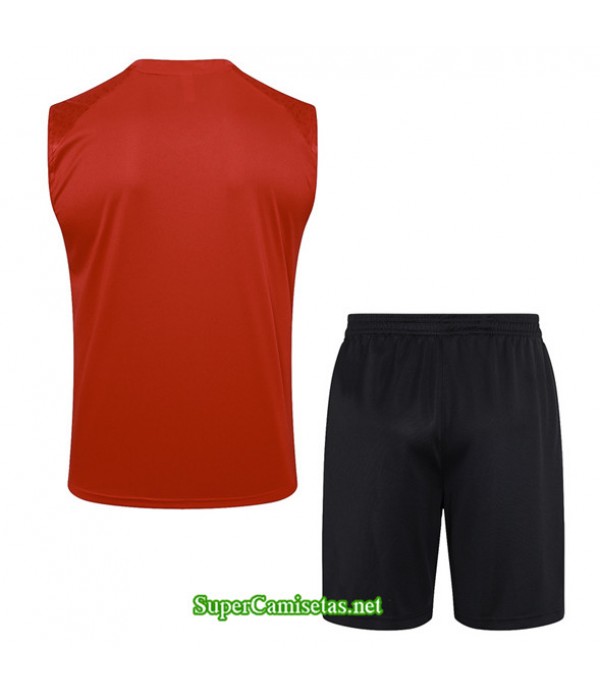 Tailandia Camiseta Kit De Entrenamiento Ac Milan Chaleco Rojo 2023/24