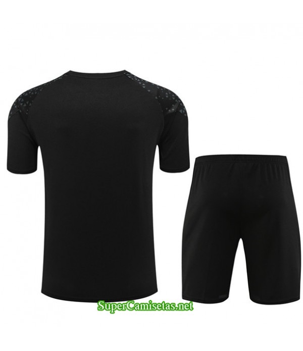 Tailandia Camiseta Kit De Entrenamiento Ac Milan Niño Negro 2023/24