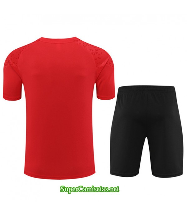 Tailandia Camiseta Kit De Entrenamiento Ac Milan Niño Rojo 2023/24