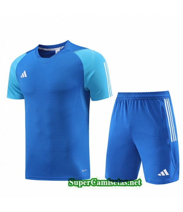 Tailandia Camiseta Kit De Entrenamiento Adidas Azul 2023/24