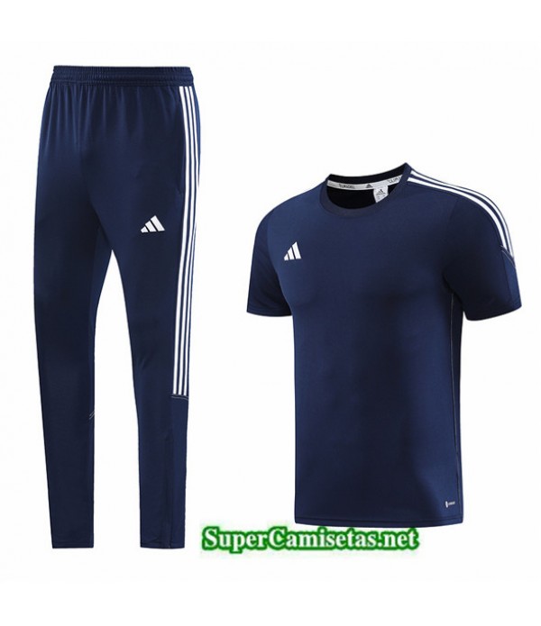 Tailandia Camiseta Kit De Entrenamiento Adidas Azul 2023/24