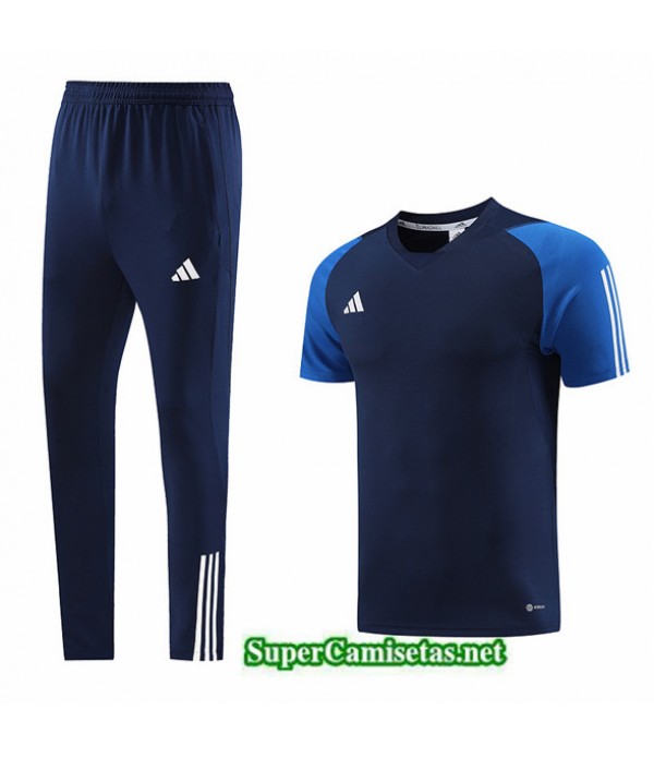 Tailandia Camiseta Kit De Entrenamiento Adidas Azul 2023/24