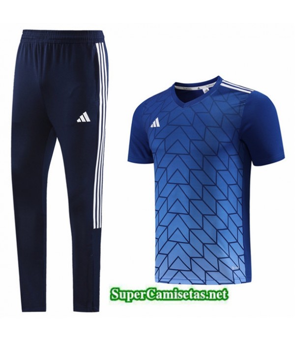 Tailandia Camiseta Kit De Entrenamiento Adidas Azul 2023/24