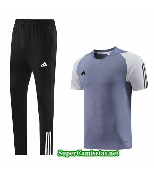 Tailandia Camiseta Kit De Entrenamiento Adidas Gris 2023/24