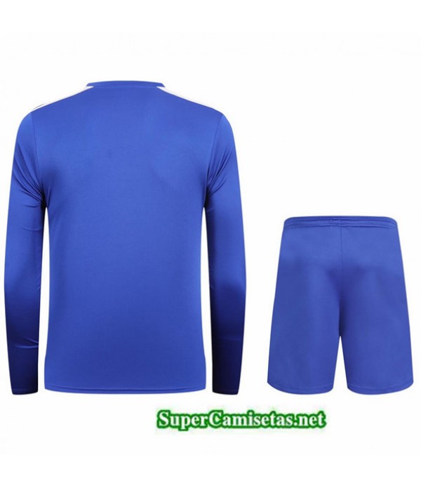 Tailandia Camiseta Kit De Entrenamiento Adidas Manche Longue Azul 2023/24