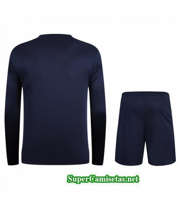 Tailandia Camiseta Kit De Entrenamiento Adidas Manche Longue Azul 2023/24