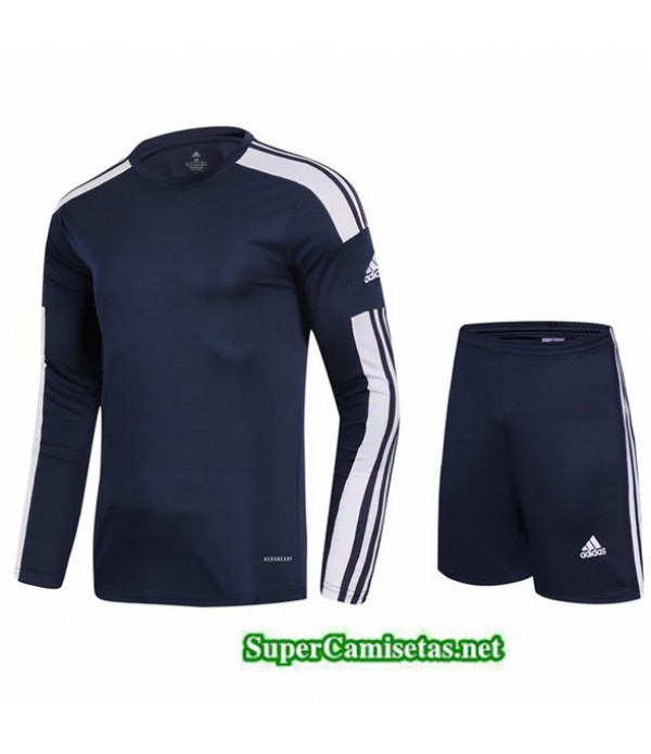 Tailandia Camiseta Kit De Entrenamiento Adidas Manche Longue Azul 2023/24