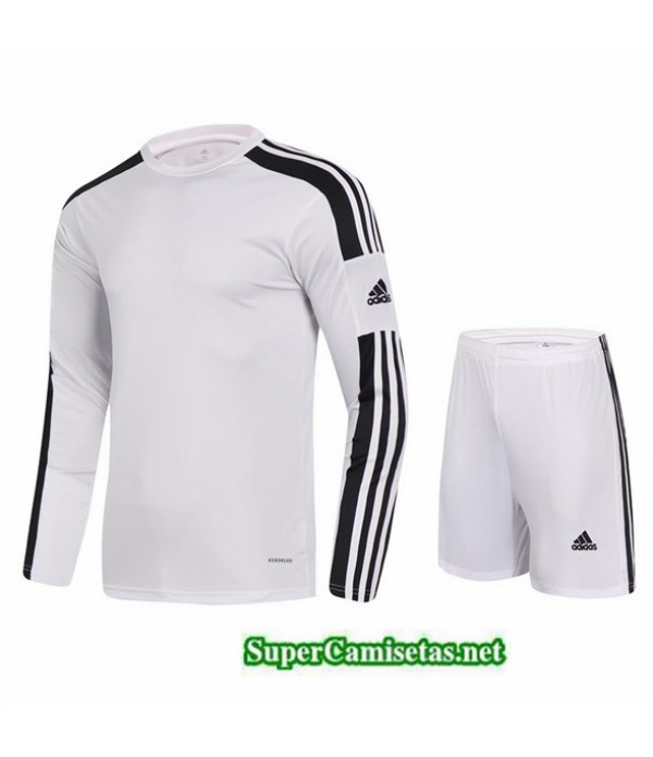 Tailandia Camiseta Kit De Entrenamiento Adidas Manche Longue Blanco 2023/24