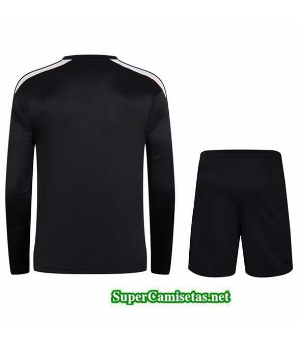 Tailandia Camiseta Kit De Entrenamiento Adidas Manche Longue Negro 2023/24