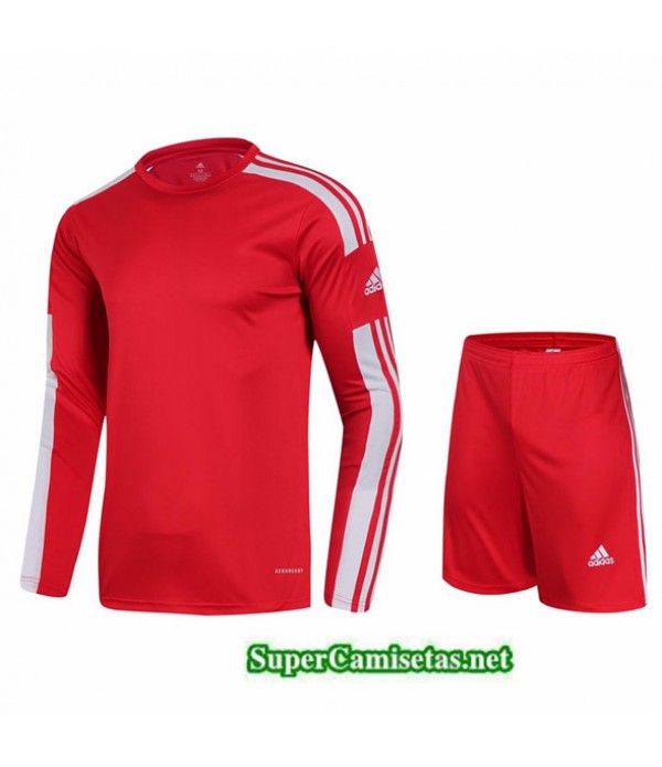 Tailandia Camiseta Kit De Entrenamiento Adidas Manche Longue Rojo 2023/24