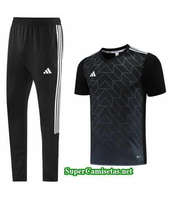 Tailandia Camiseta Kit De Entrenamiento Adidas Negro 2023/24