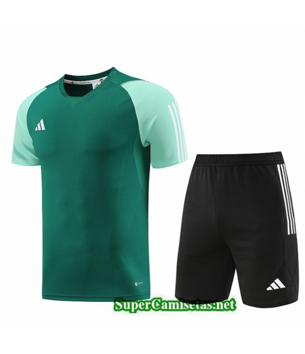 Tailandia Camiseta Kit De Entrenamiento Adidas Verde 2023/24