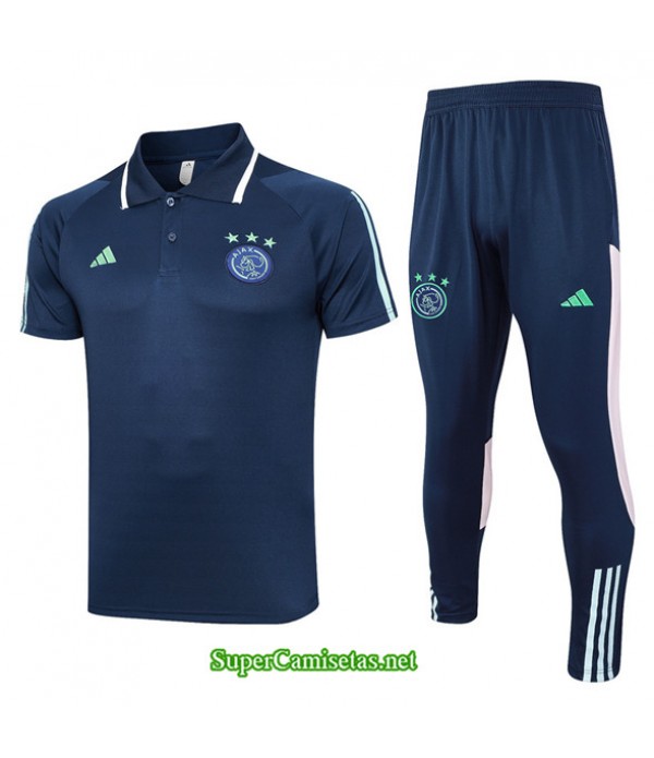Tailandia Camiseta Kit De Entrenamiento Ajax Azul Marino 2023/24