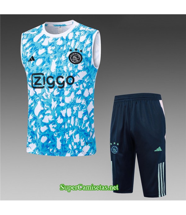 Tailandia Camiseta Kit De Entrenamiento Ajax Chaleco Azul Claro 2023/24
