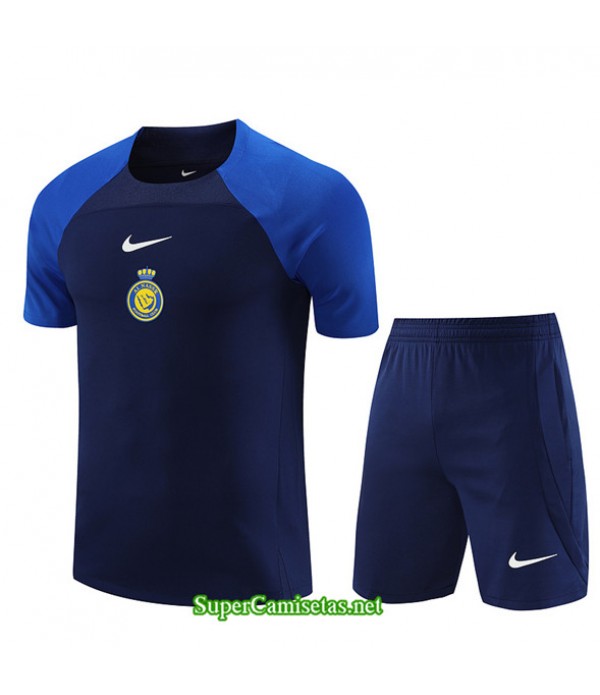 Tailandia Camiseta Kit De Entrenamiento Al Nassr Azul Real 2023/24