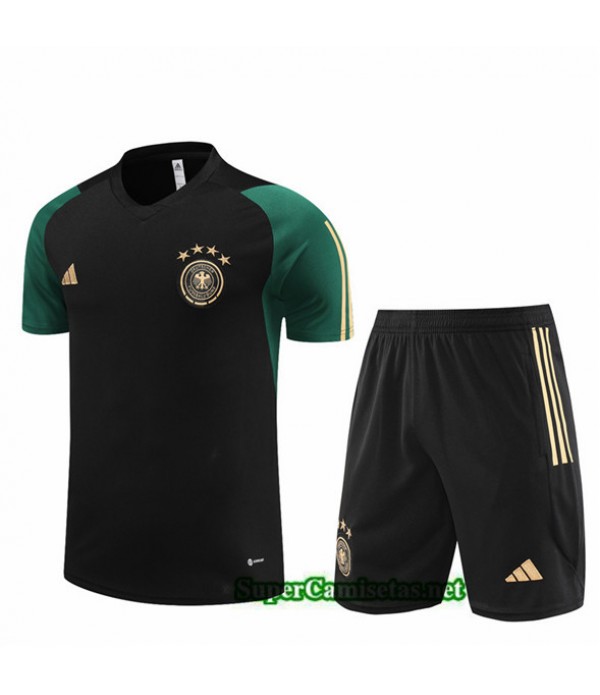 Tailandia Camiseta Kit De Entrenamiento Alemania Niño Negro 2023/24