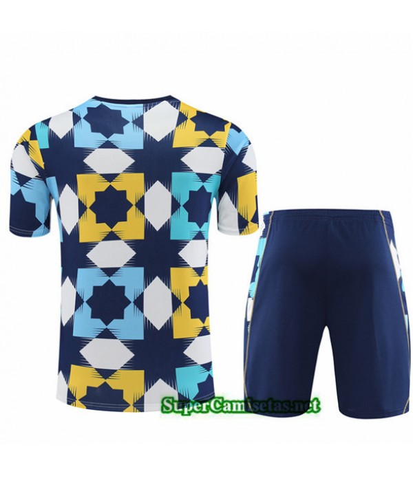 Tailandia Camiseta Kit De Entrenamiento Argelia Niño Azul 2023/24