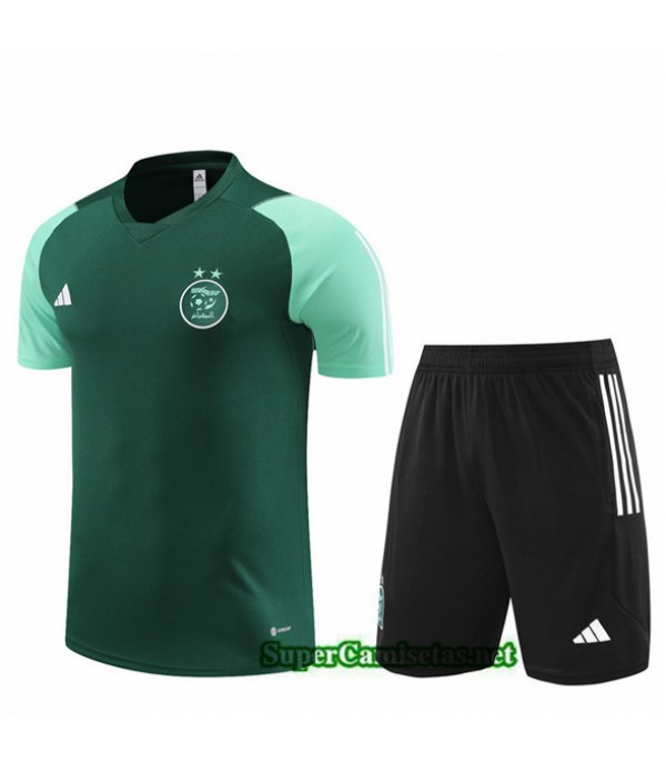 Tailandia Camiseta Kit De Entrenamiento Argelia Niño Verde 2023/24