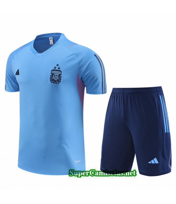 Tailandia Camiseta Kit De Entrenamiento Argentina Niño Azul 2023/24