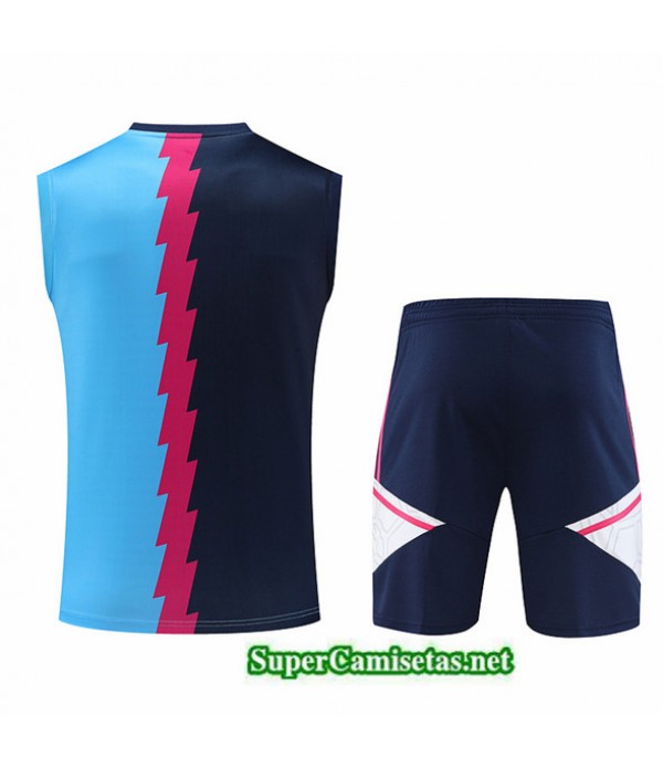 Tailandia Camiseta Kit De Entrenamiento Arsenal Chaleco Azul 2023/24