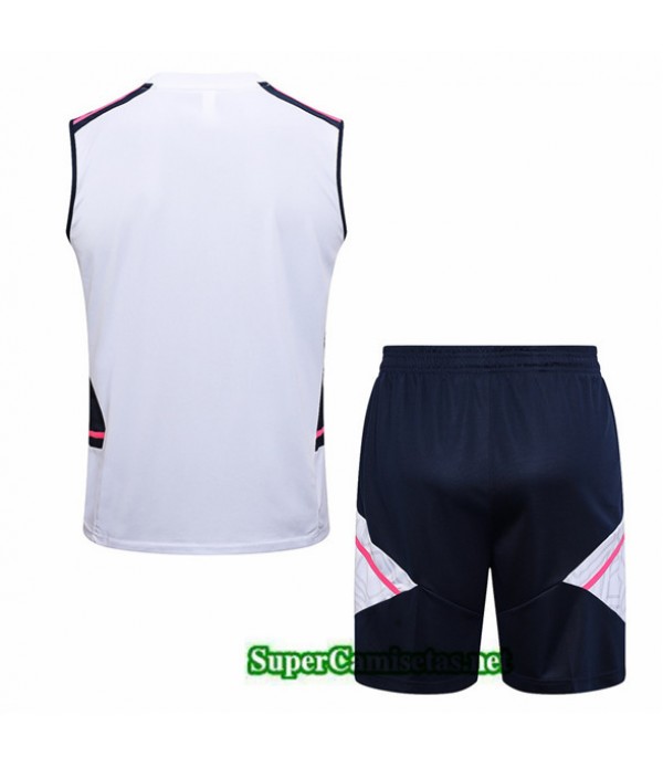 Tailandia Camiseta Kit De Entrenamiento Arsenal Chaleco Blanco 2023/24