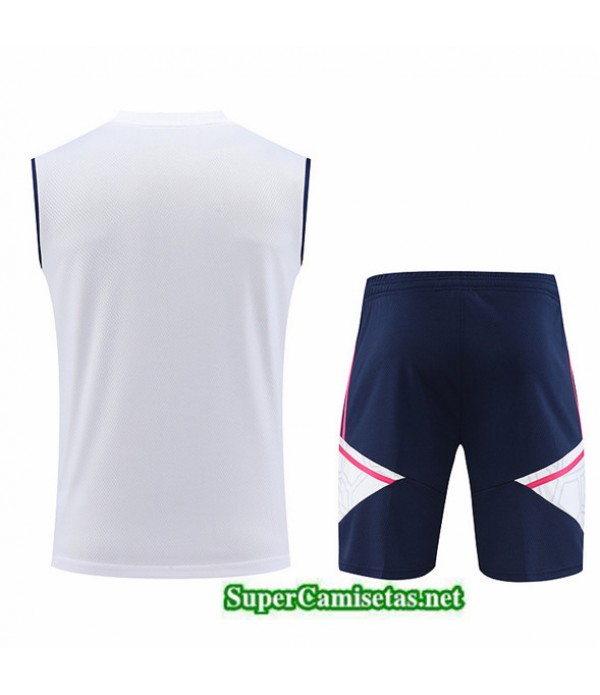 Tailandia Camiseta Kit De Entrenamiento Arsenal Chaleco Blanco 2023/24