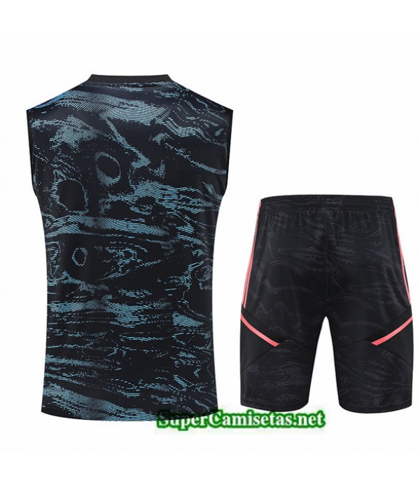 Tailandia Camiseta Kit De Entrenamiento Arsenal Chaleco Negro 2023/24