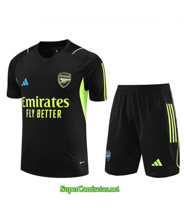 Tailandia Camiseta Kit De Entrenamiento Arsenal Negro 2023/24