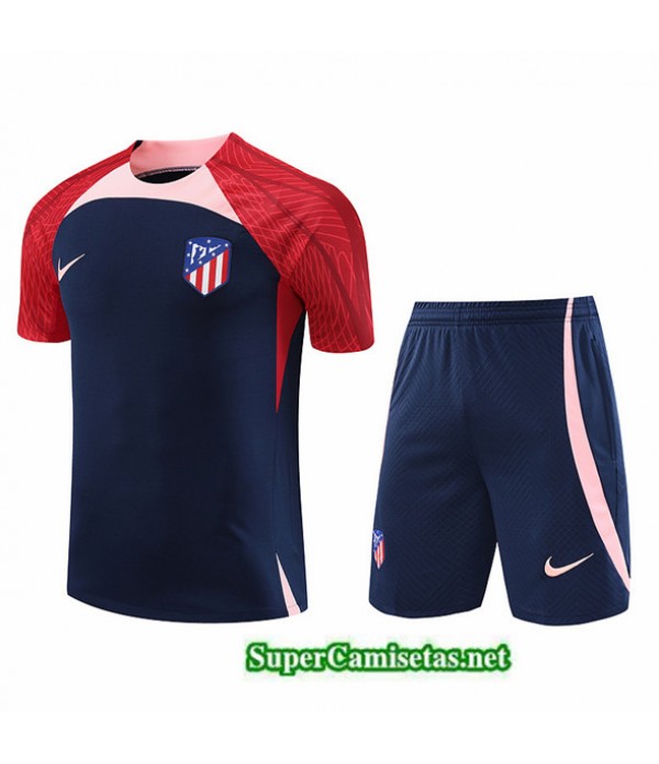 Tailandia Camiseta Kit De Entrenamiento Atletico Madrid Azul 2023/24