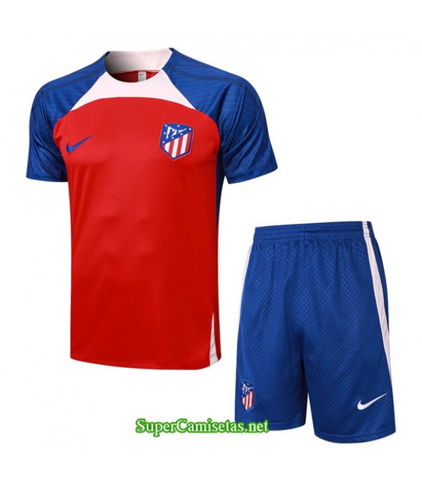 Tailandia Camiseta Kit De Entrenamiento Atletico Madrid Rojo 2023/24
