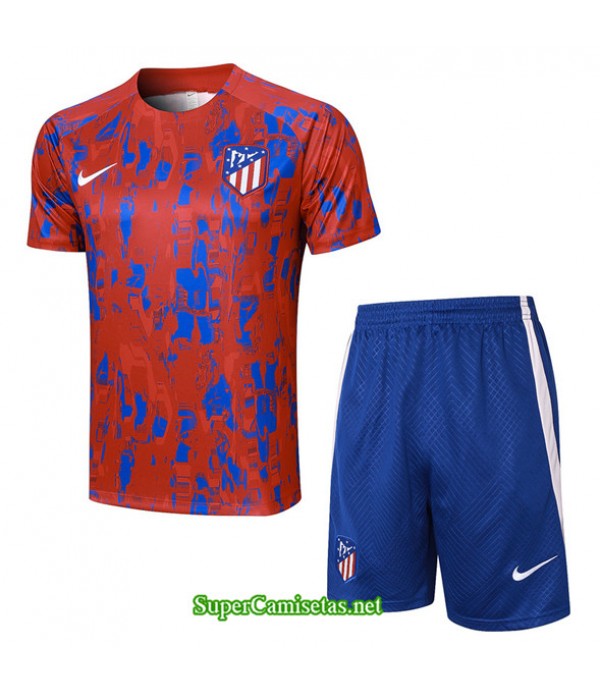 Tailandia Camiseta Kit De Entrenamiento Atletico Madrid Rojo 2023/24