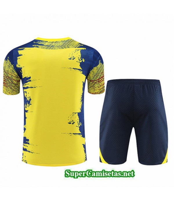 Tailandia Camiseta Kit De Entrenamiento Barcelona Amarillo 2023/24