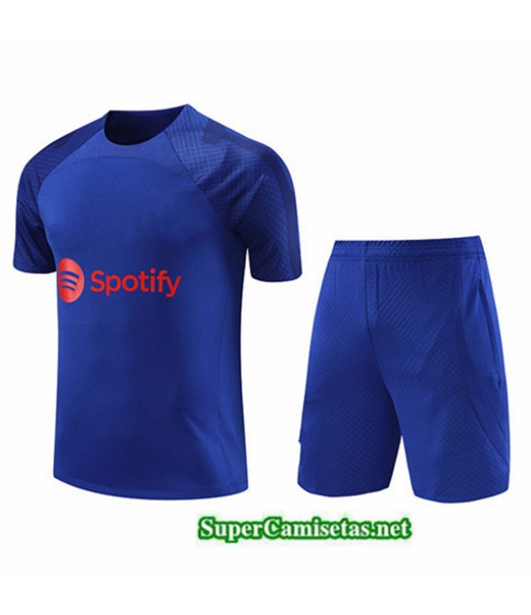 Tailandia Camiseta Kit De Entrenamiento Barcelona Azul 2023/24