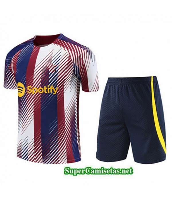 Tailandia Camiseta Kit De Entrenamiento Barcelona Azul 2023/24