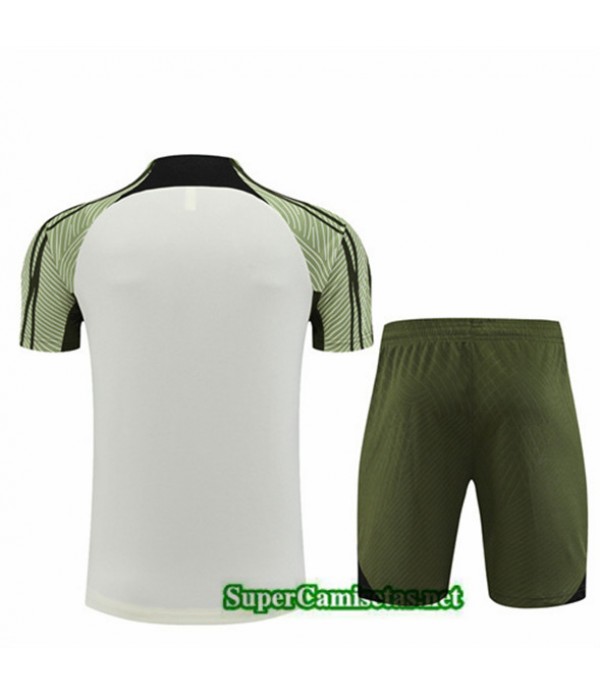 Tailandia Camiseta Kit De Entrenamiento Barcelona Beige 2023/24