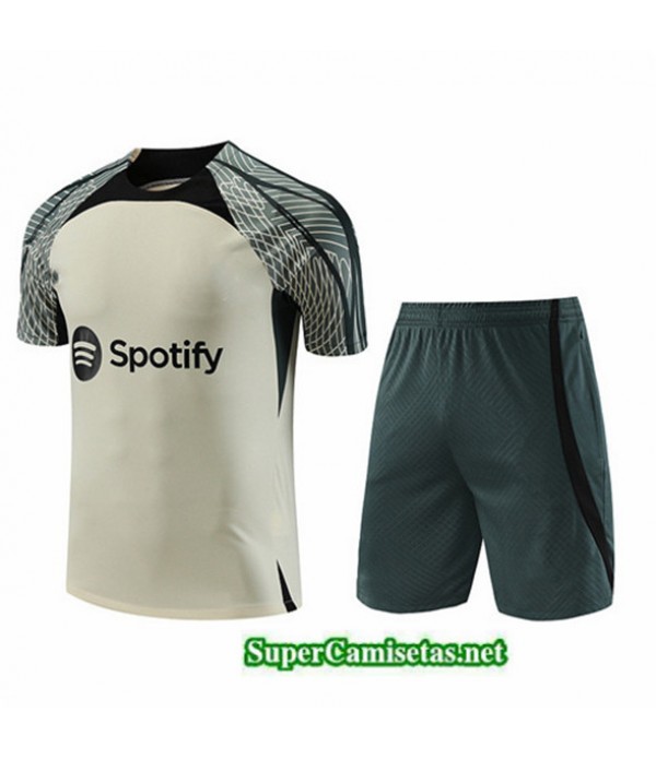 Tailandia Camiseta Kit De Entrenamiento Barcelona Blanco 2023/24