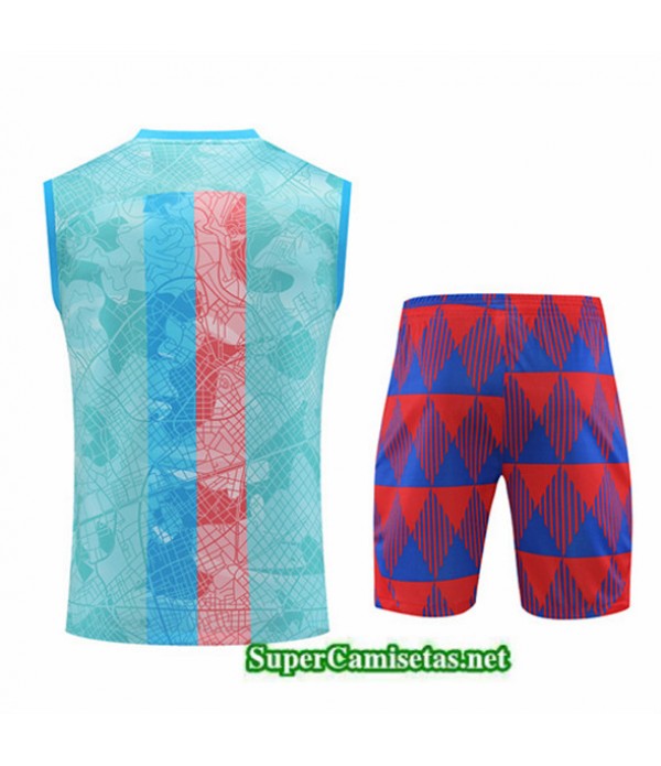 Tailandia Camiseta Kit De Entrenamiento Barcelona Chaleco Azul 2023/24