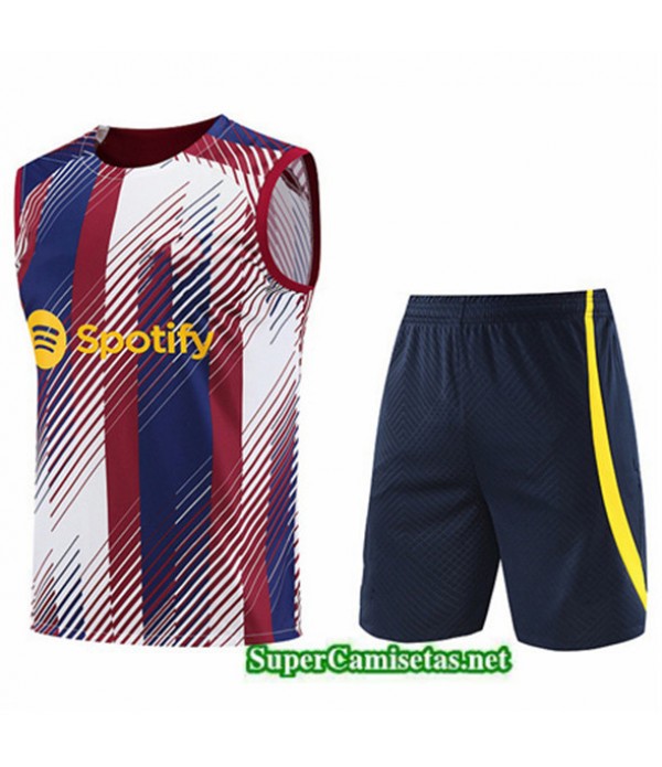 Tailandia Camiseta Kit De Entrenamiento Barcelona Chaleco Azul 2023/24