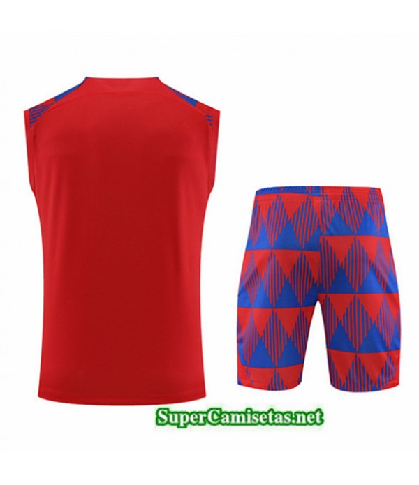 Tailandia Camiseta Kit De Entrenamiento Barcelona Chaleco Rojo 2023/24