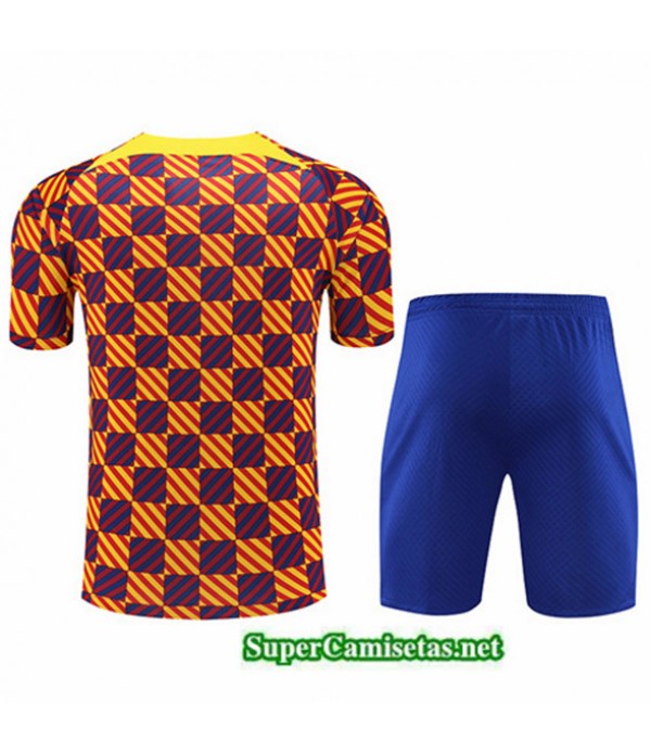 Tailandia Camiseta Kit De Entrenamiento Barcelona Naranja 2023/24