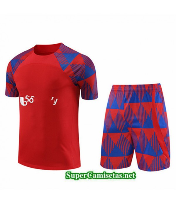 Tailandia Camiseta Kit De Entrenamiento Barcelona Rojo 2023/24