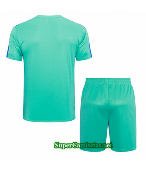 Tailandia Camiseta Kit De Entrenamiento Barcelona Verde 2023/24