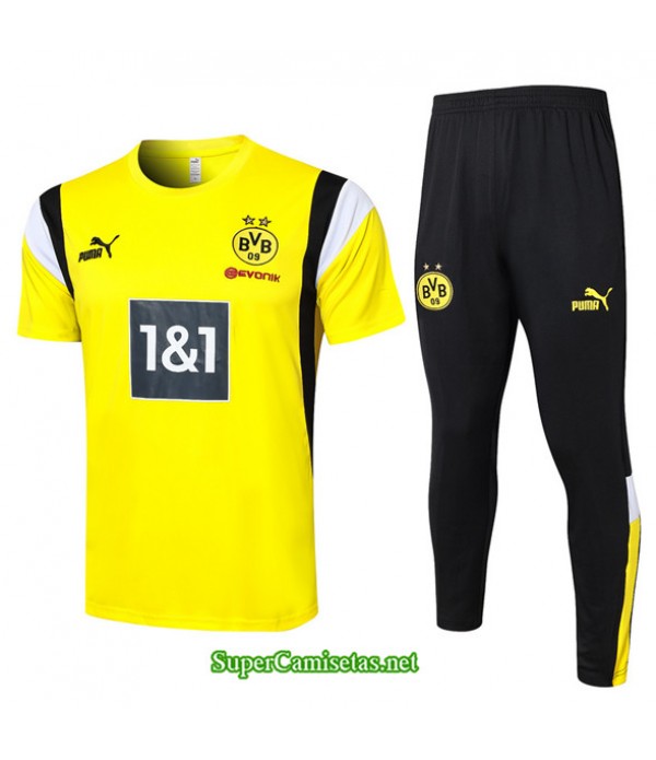 Tailandia Camiseta Kit De Entrenamiento Borussia Dortmund Amarillo 2023/24