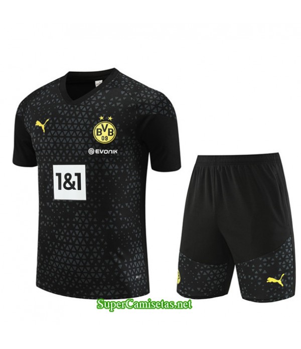 Tailandia Camiseta Kit De Entrenamiento Borussia Dortmund Negro 2023/24