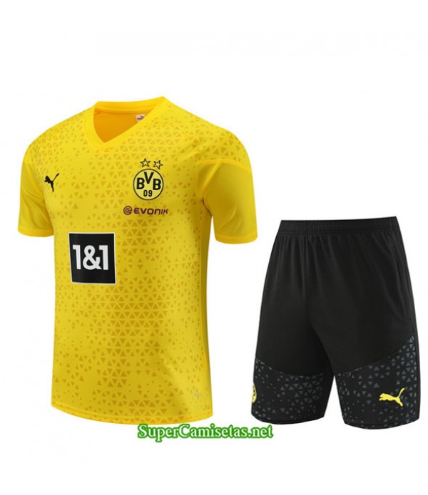 Tailandia Camiseta Kit De Entrenamiento Borussia Dortmund Niño Amarillo 2023/24