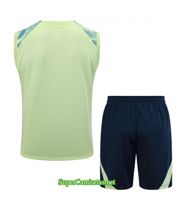 Tailandia Camiseta Kit De Entrenamiento Brasil Chaleco Verde Claro 2023/24