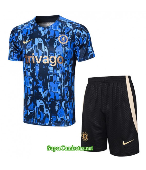 Tailandia Camiseta Kit De Entrenamiento Chelsea Azul 2023/24