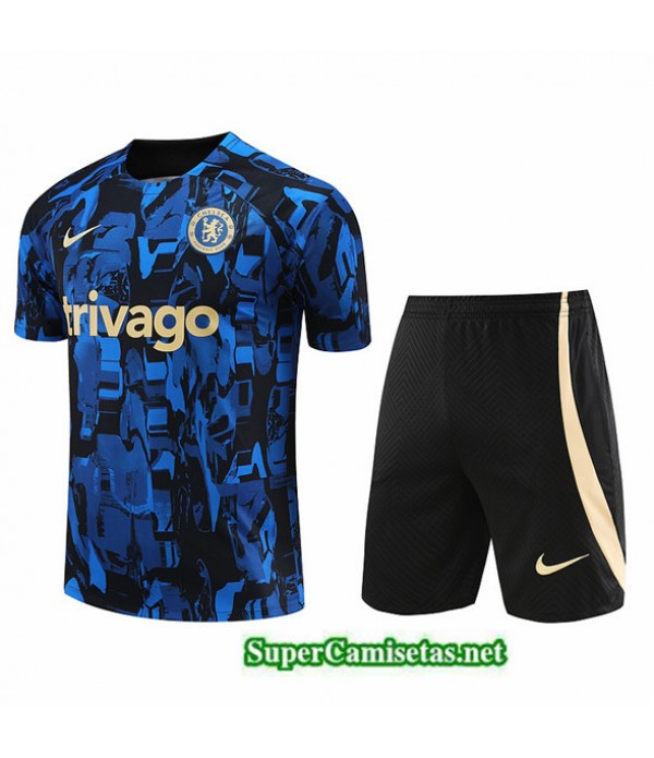 Tailandia Camiseta Kit De Entrenamiento Chelsea Azul 2023/24